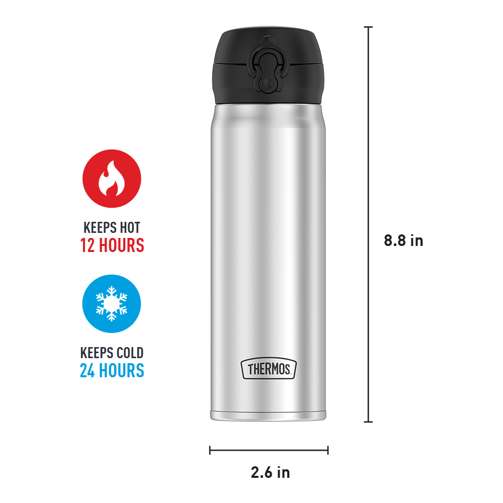 16oz Stainless Steel Direct Drink Bottle - Image 9