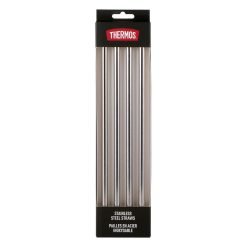 STAINLESS STEEL REPLACEMENT STRAWS - 4PK