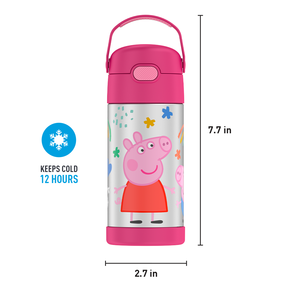 12oz FUNtainer® Water Bottle Peppa Pig - Image 8
