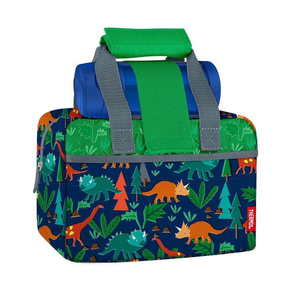 Lunch Duffle With 12oz FUNtainer® Solid Bottle Woodland Dino - Image 4