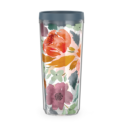 Alternative view of 24oz Double Wall Tumbler Watercolor Floral