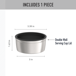 Alternative view of 16oz + 24oz STAINLESS KING™ FOOD JAR - REPLACEMENT SERVING CUP LID