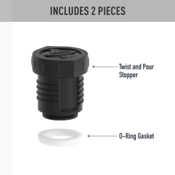Alternative view of 40oz STAINLESS KING™ BEVERAGE BOTTLE - REPLACEMENT STOPPER