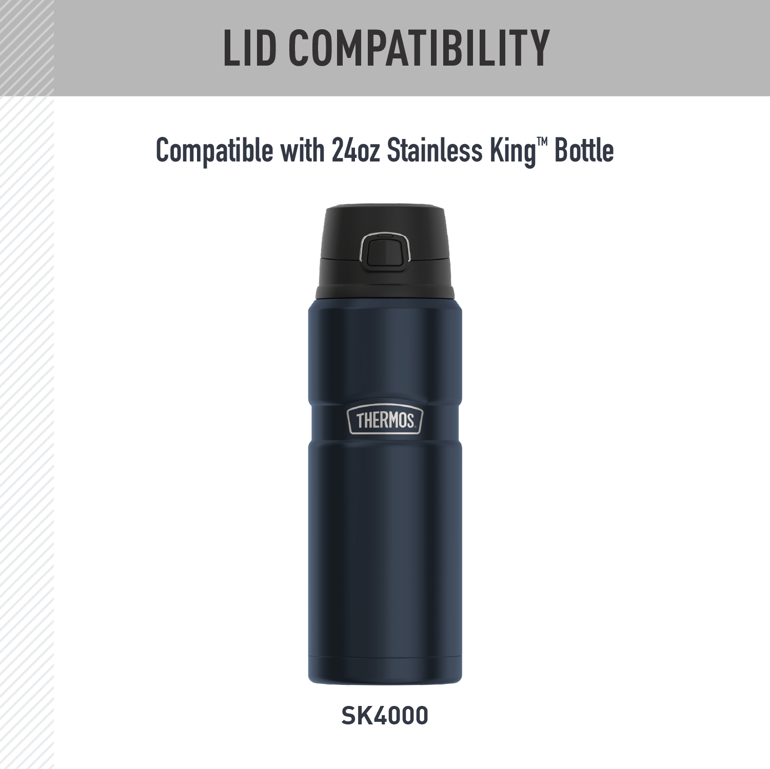 24oz STAINLESS KING™ DIRECT DRINK BOTTLE - REPLACEMENT LID - Image 4