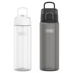 26oz Straw Lid & 32oz Spout Lid Tritan™ Water Bottle Bundle - Clear & Smoke