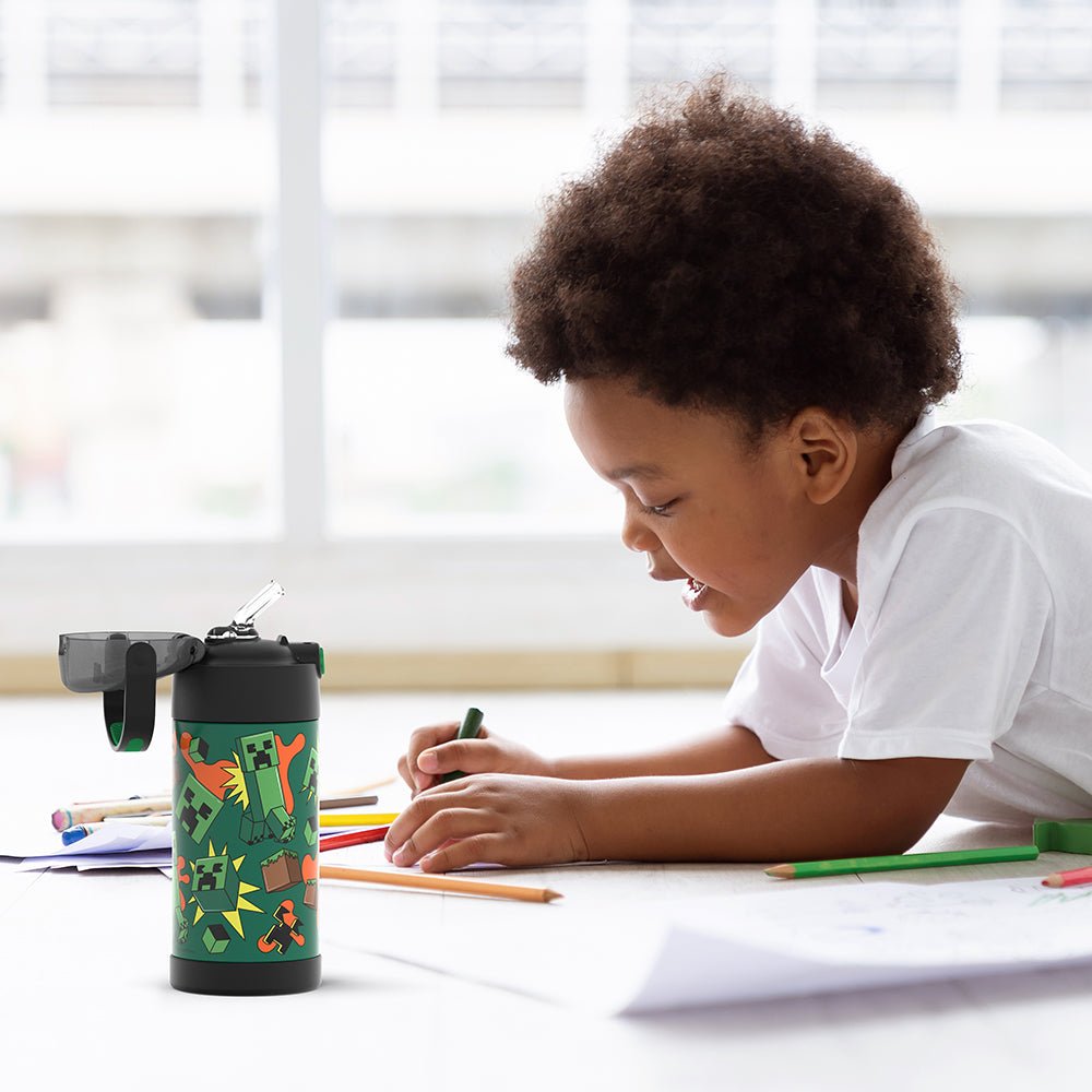 12oz FUNtainer® Water Bottle Minecraft - Image 4