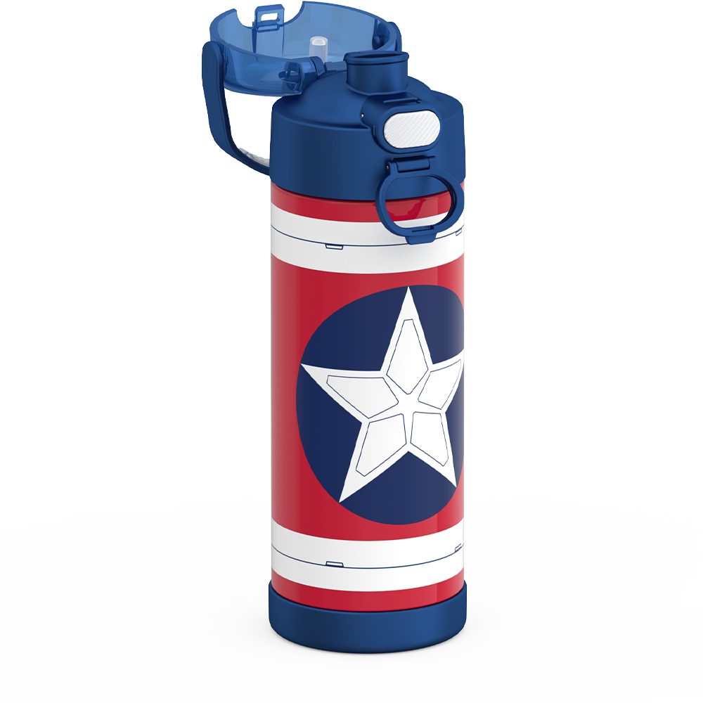 16oz FUNtainer® Water Bottle Captain America - Image 2