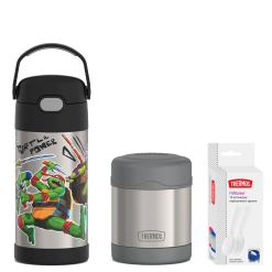 12oz Teenage Mutant Ninja Turtles Water Bottle & 10oz Food Jar