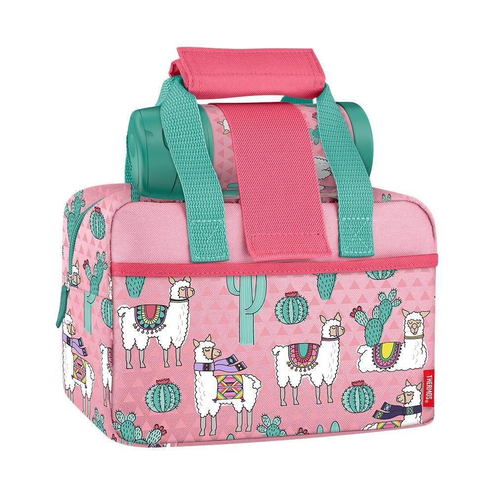 Lunch Duffle With 12oz FUNtainer® Bottle Desert Llamas - Image 4