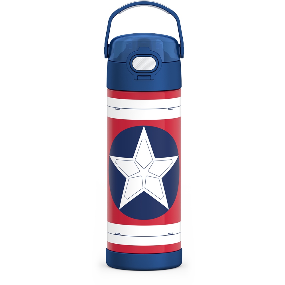 16oz FUNtainer® Water Bottle Captain America - Image 4