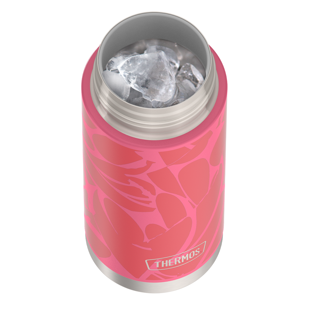 18oz Icon™ Kids Water Bottle With Spout Lid - Abstract Petals - Image 2