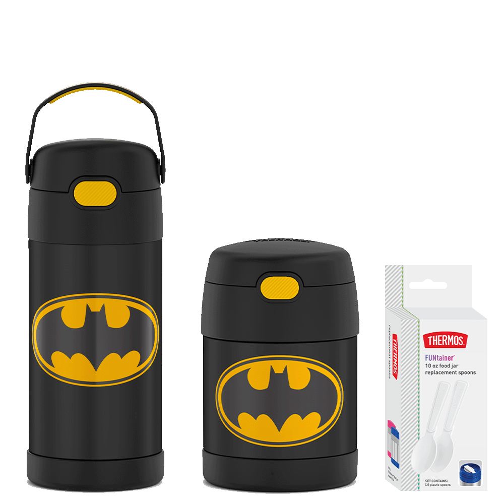 Batman 12oz FUNtainer® Water Bottle & 10oz Food Jar Bundle