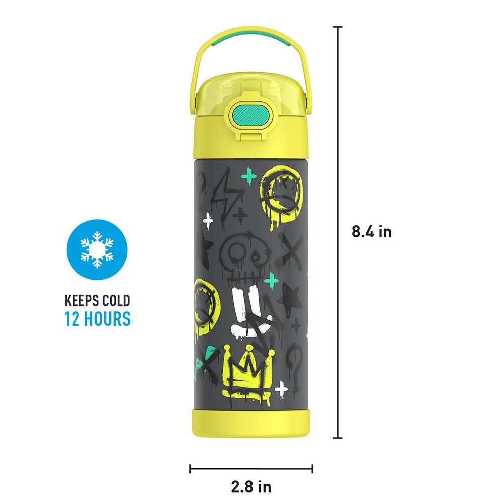 16oz FUNtainer® Water Bottle With Locking Lid - Image 129