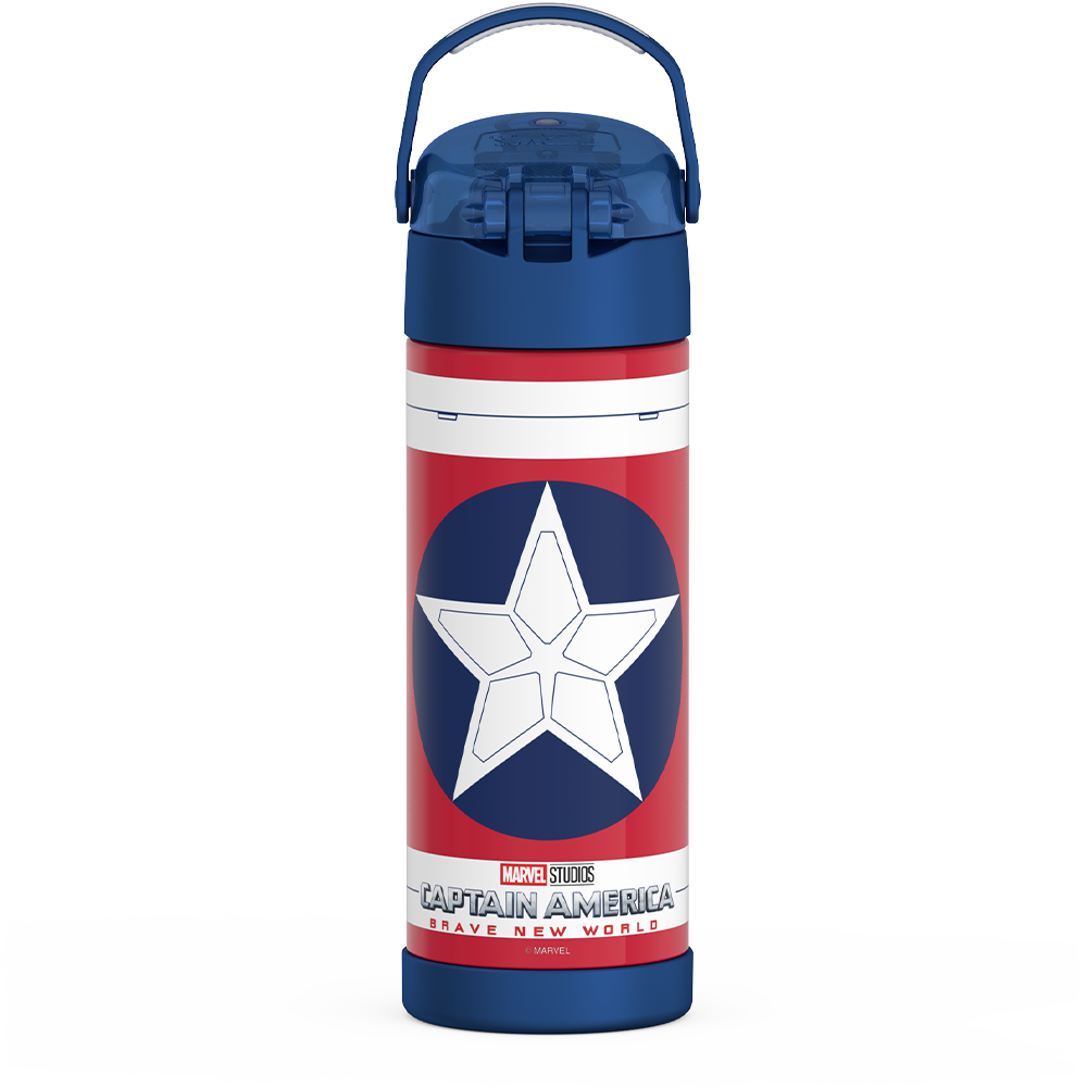 16oz FUNtainer® Water Bottle Captain America - Image 3