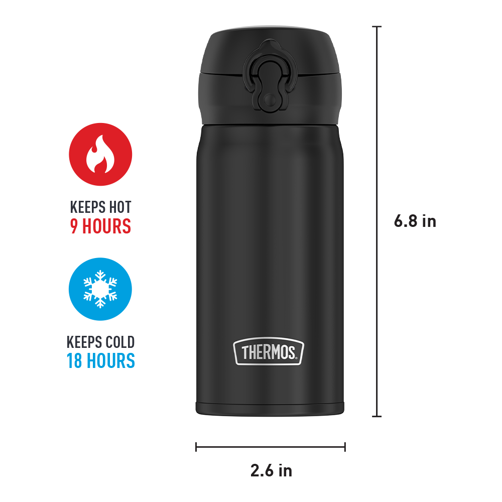 12oz Stainless Steel Direct Drink Bottle - Image 6