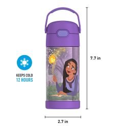 Alternative view of 12oz FUNtainer® Water Bottle Disney's Wish