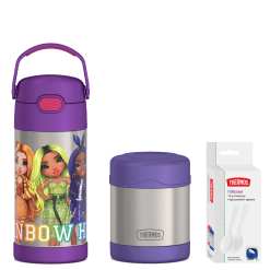 12oz Rainbow High FUNtainer® Water Bottle & 10oz Food Jar Bundle